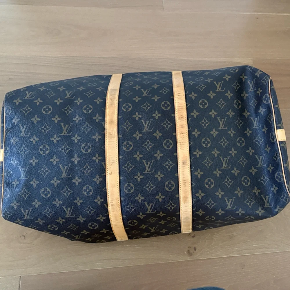 55 Keepall Monogram Canvas Duffel Bag in Brown and Tan - Picture 7 of 7